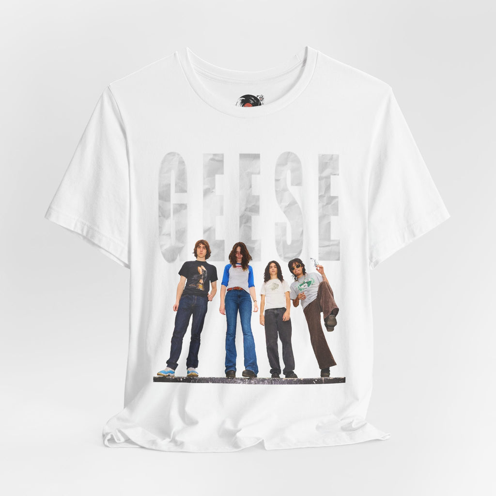 Geese Band Photo T-Shirt | Vintage Rock Tee, Group Photo Graphic
