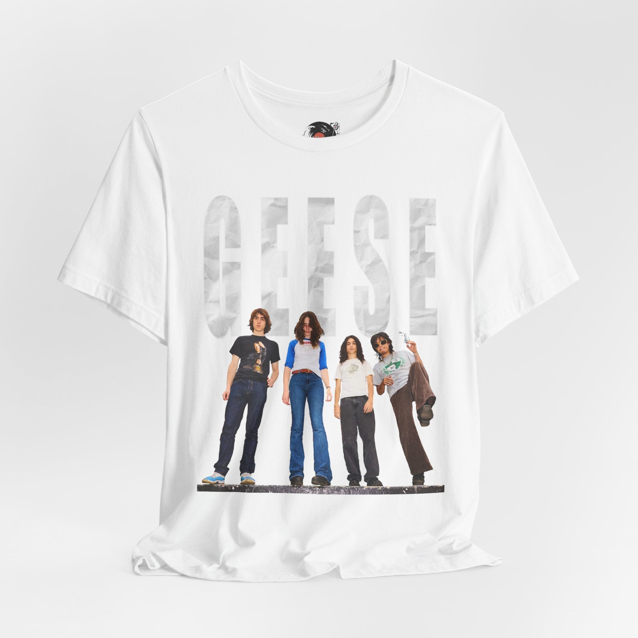 Geese Band Photo T-Shirt | Vintage Rock Tee, Group Photo Graphic