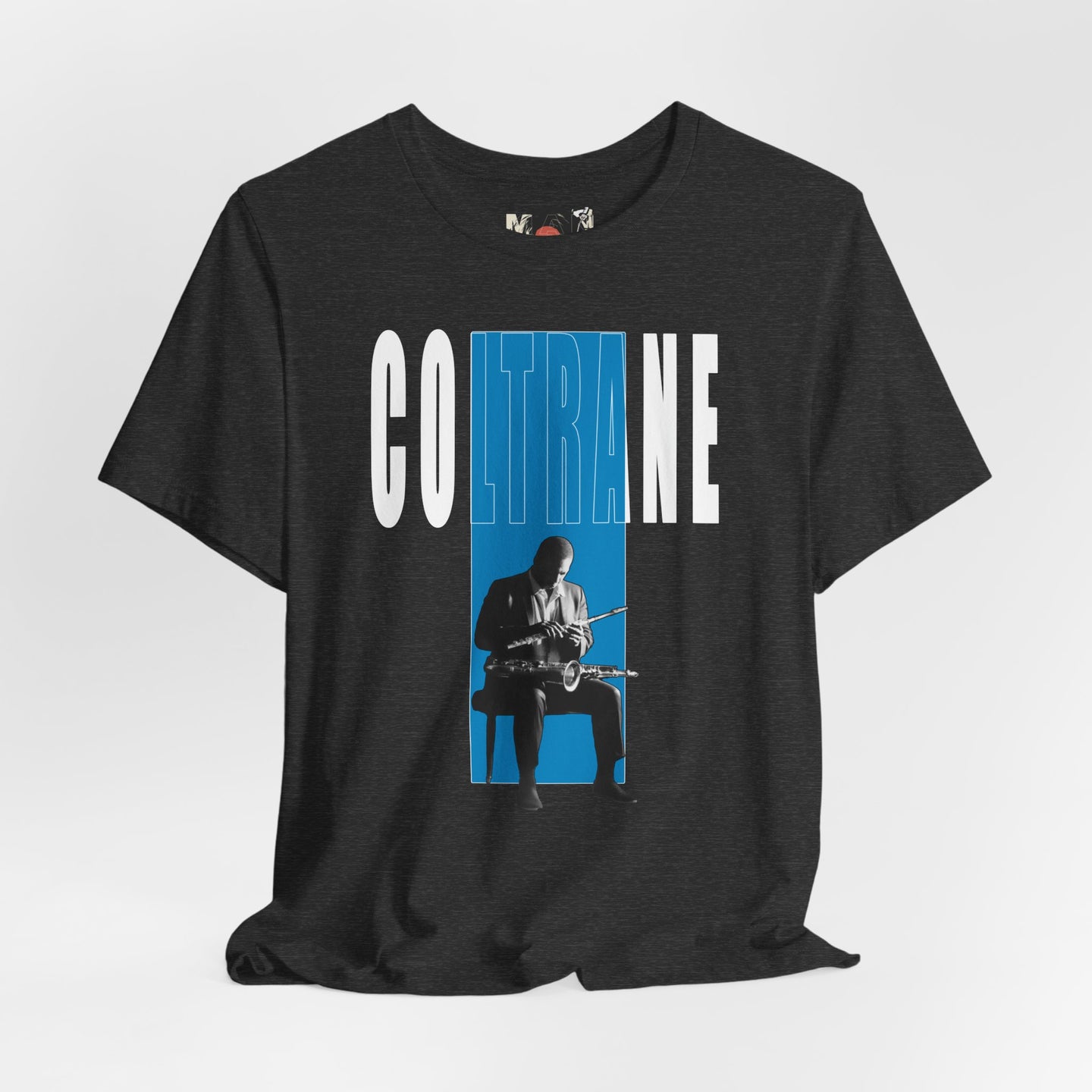 John Coltrane Jazz Music Graphic T-Shirt | Saxophone Portrait Tee