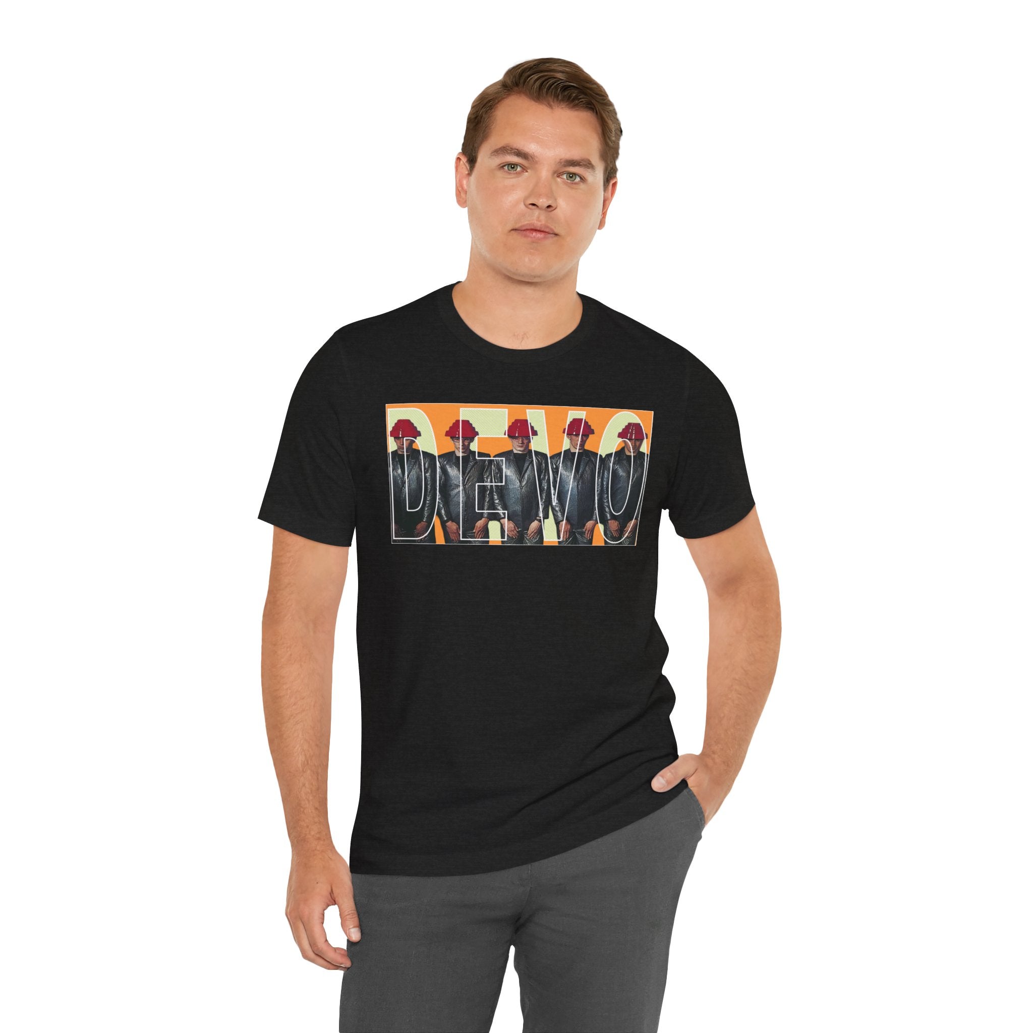 Devo Retro Pop Art Band Tee — Devo Graphic T-Shirt