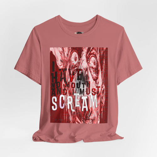 "I Have No Mouth, And I Must Scream" Harlan Ellison Distressed Horror Sci‑Fi T-Shirt