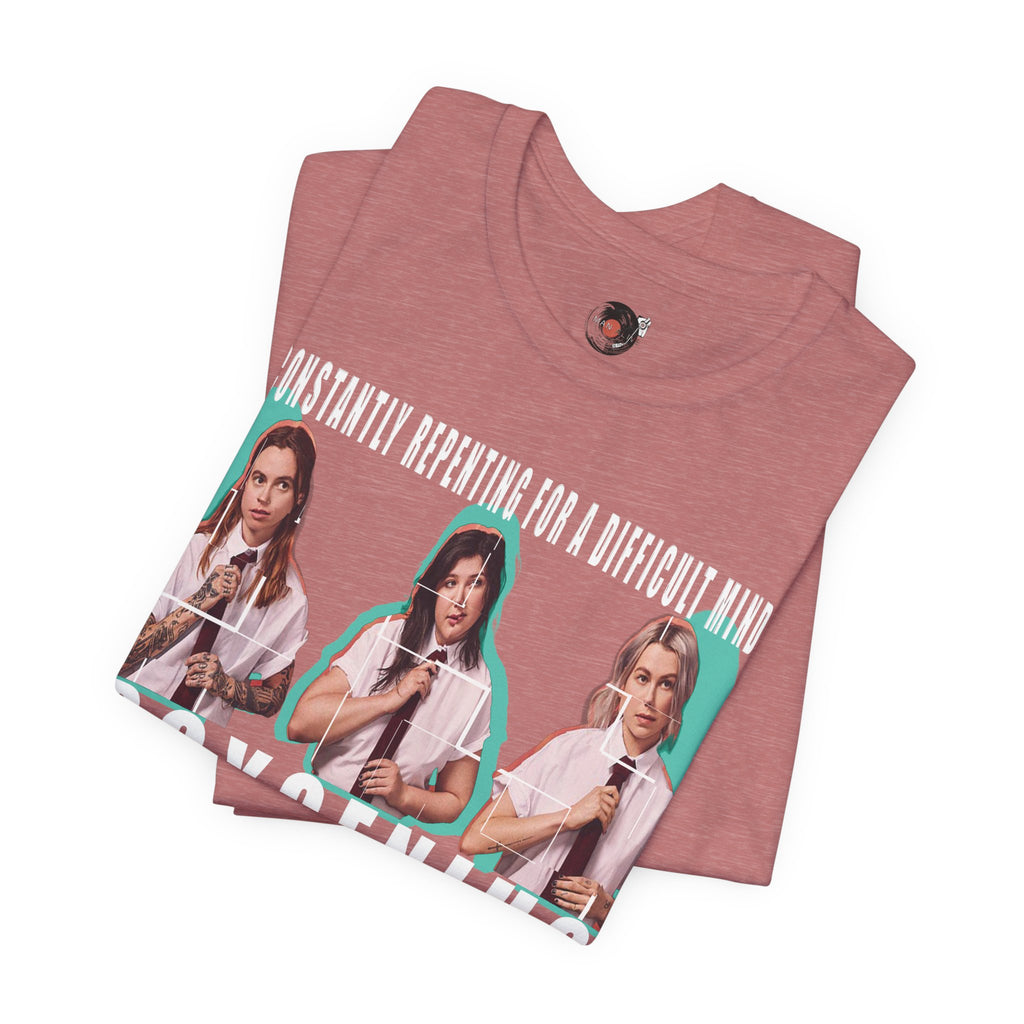 Boygenius band photo Shirt | 'Constantly Repeating' lyric tee