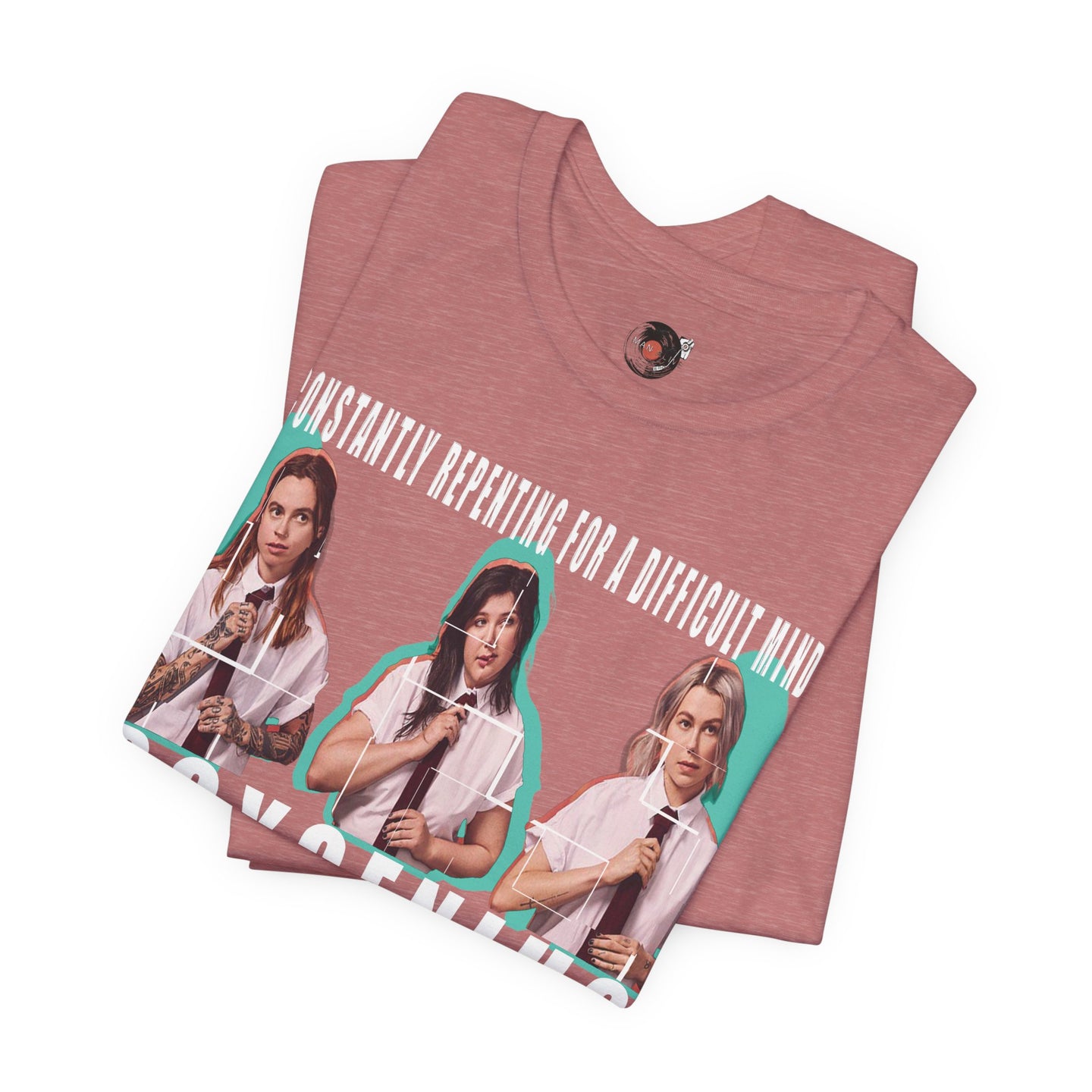 Boygenius band photo Shirt | 'Constantly Repeating' lyric tee