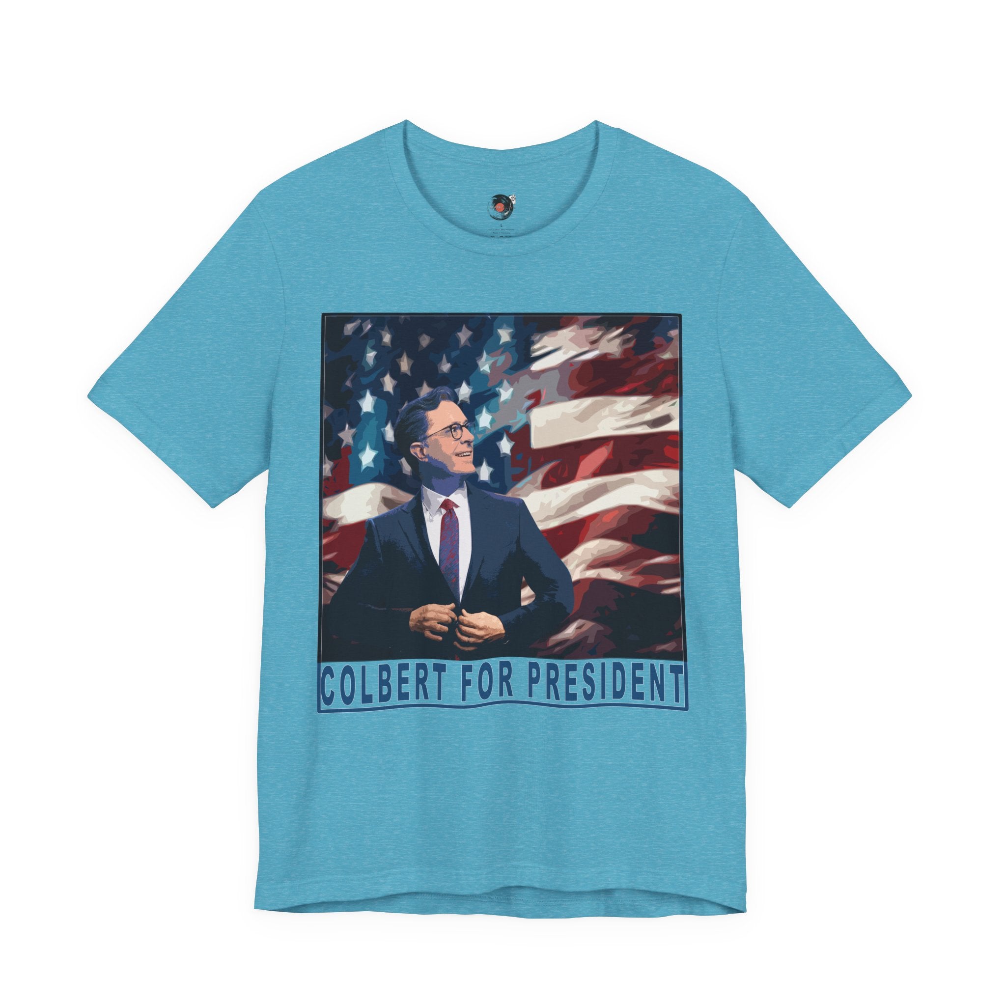 Stephen Colbert For President T-Shirt | Political Satire, American Flag Design
