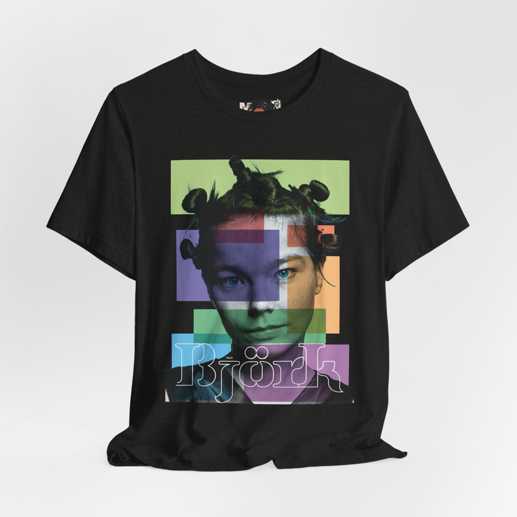 Bjork Portrait Pop Art Tee | Music Face Graphic T-shirt