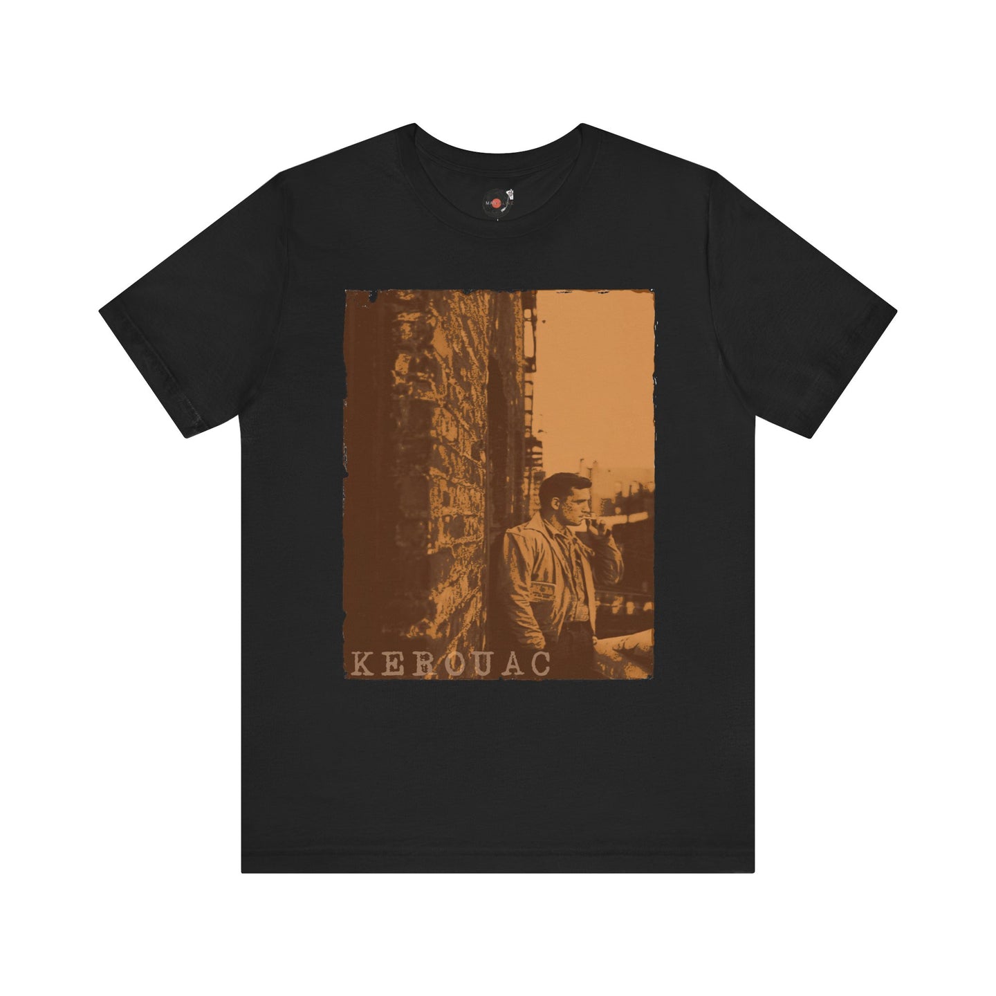 Kerouac portrait T-Shirt | Beat poet graphic tee, vintage sepia photo