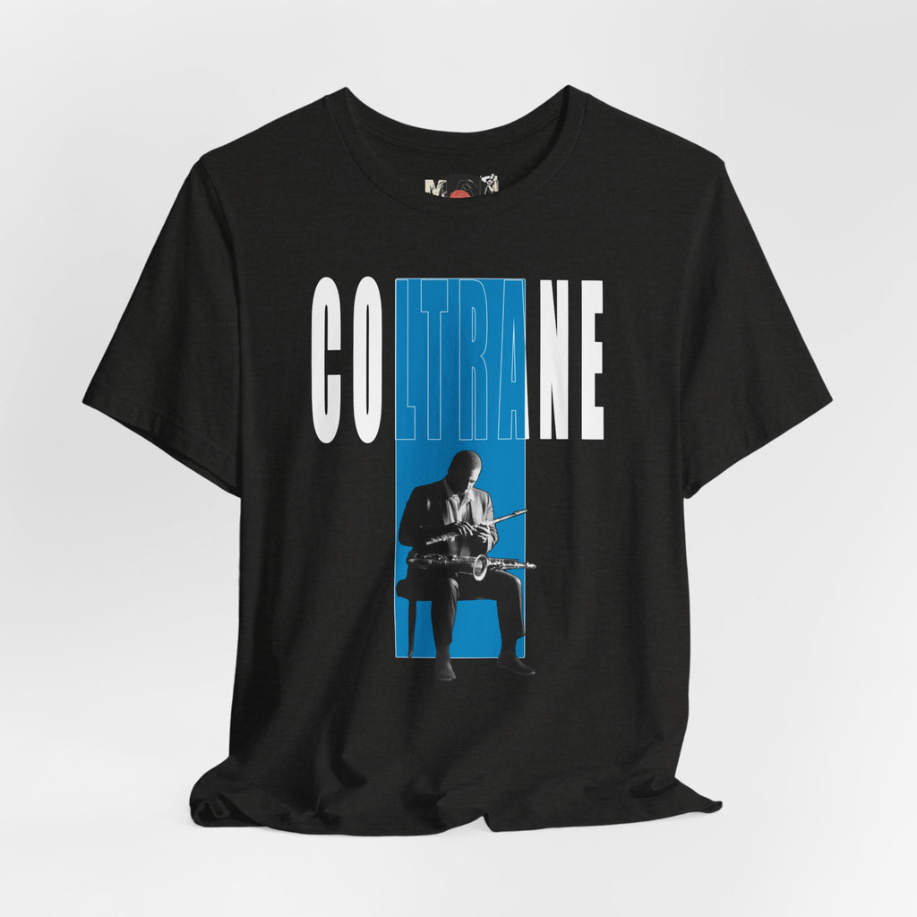 John Coltrane Jazz Music Graphic T-Shirt | Saxophone Portrait Tee