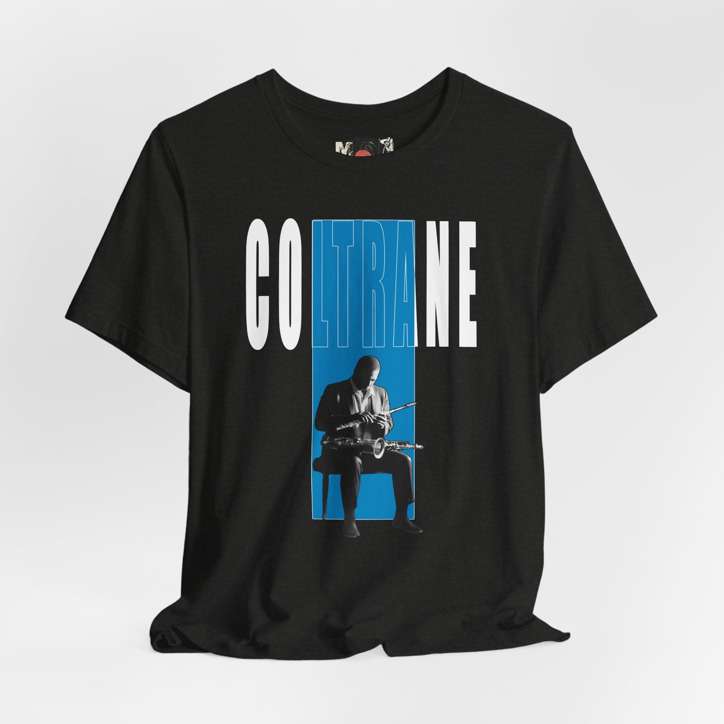 John Coltrane Jazz Music Graphic T-Shirt | Saxophone Portrait Tee
