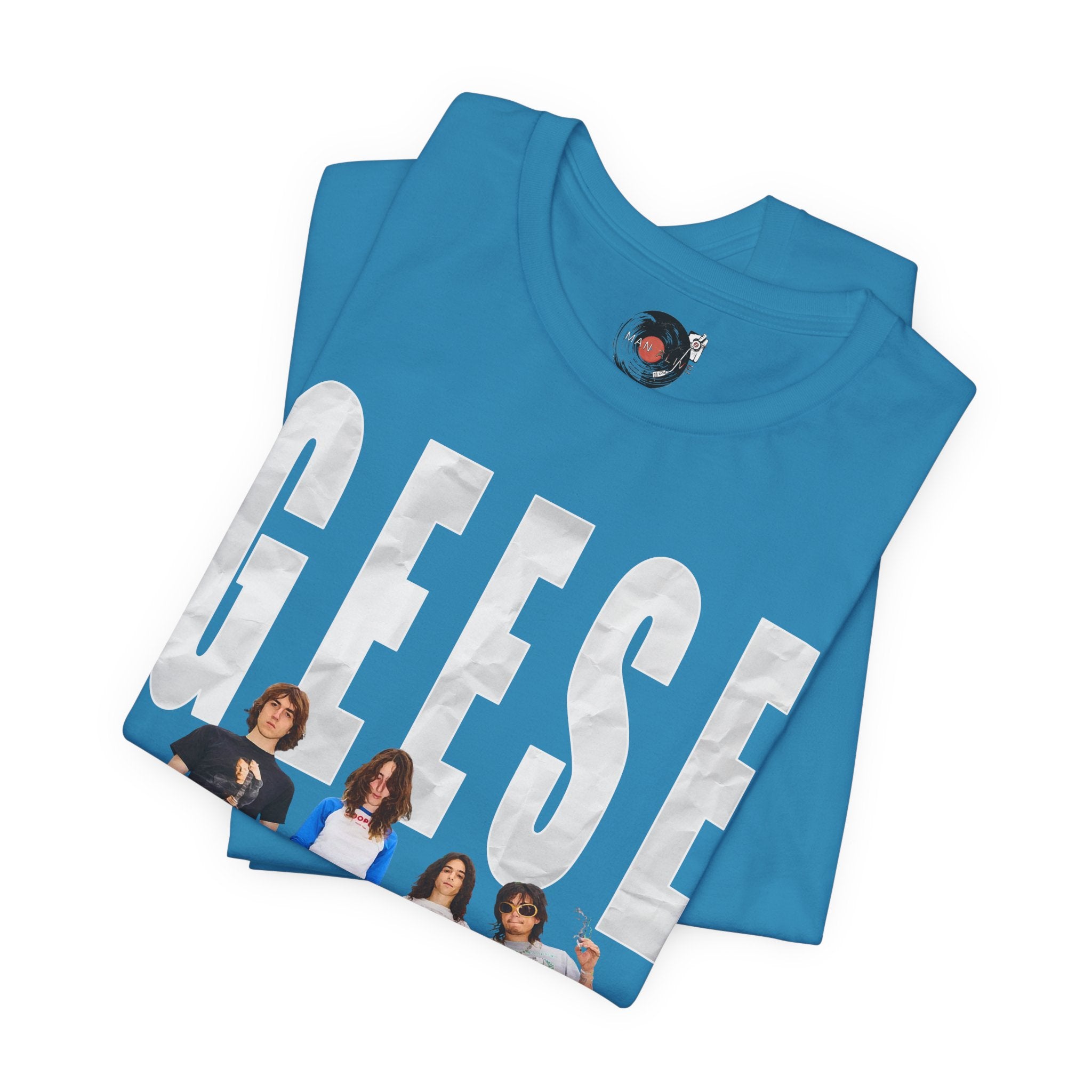 Geese Band Photo T-Shirt | Vintage Rock Tee, Group Photo Graphic