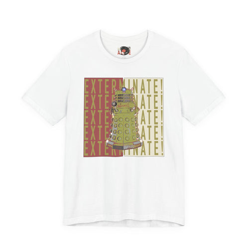 Dalek Exterminate Graphic Tee | Doctor Who Sci-Fi Robot Illustration