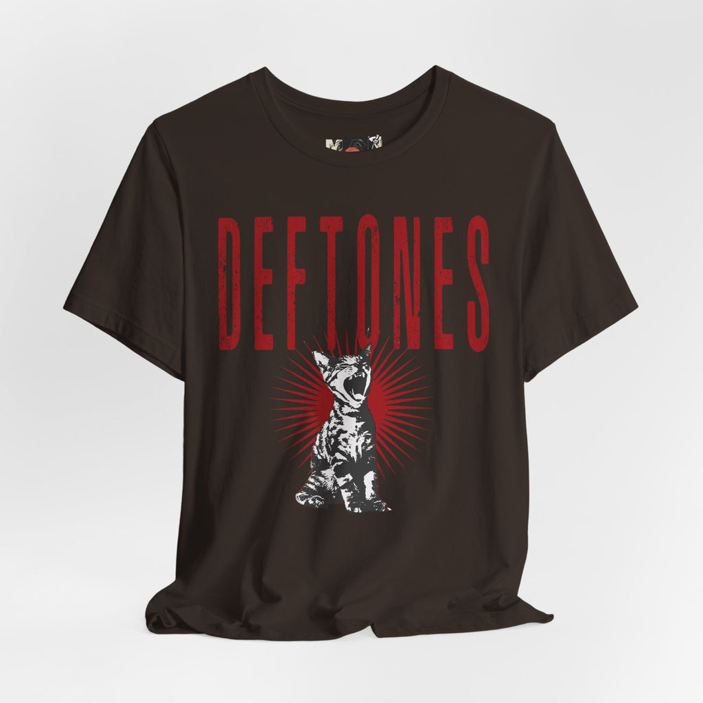 Deftones Band Logo Cat Tee | Rock Band T-Shirt