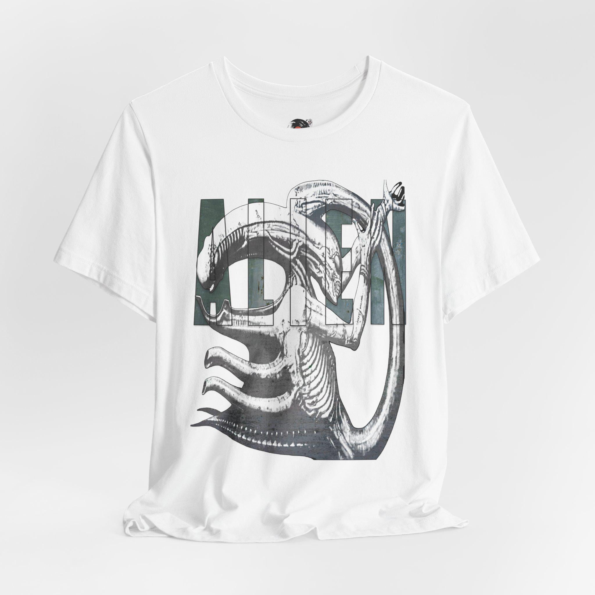 Sci-Fi Alien Illustration Tee | Alien Movie Graphic Shirt