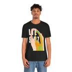 Lil Simz Hands Reaching Colorful Silhouette Tee | Hip Hop Rap Abstract Shirt
