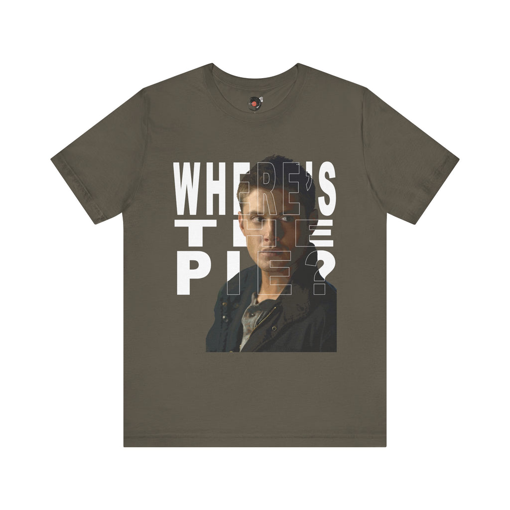 Dean Winchester "Where's the Pie?" Portrait T-Shirt | Supernatural TV Tee