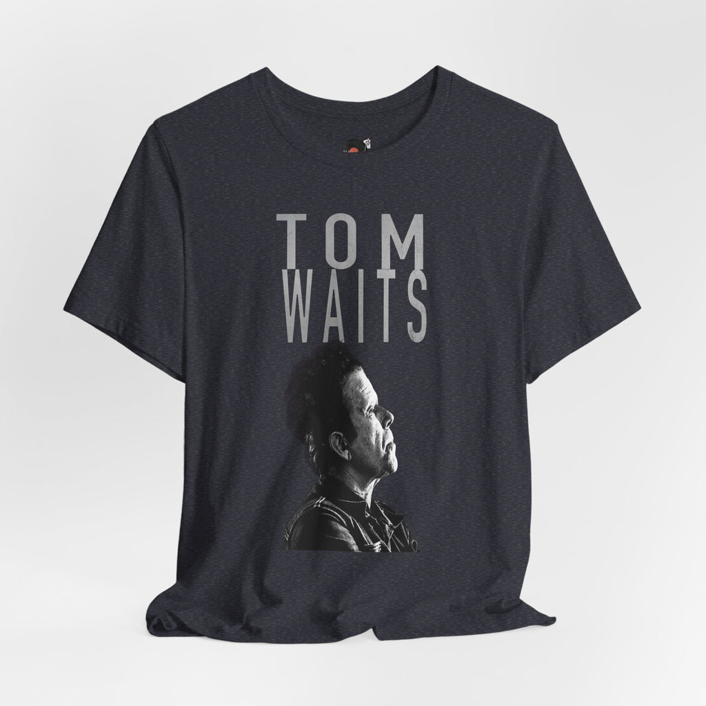 Tom Waits Portrait T-Shirt | Musician Band Tee, Vintage Monochrome