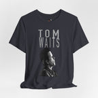 Tom Waits Portrait T-Shirt | Musician Band Tee, Vintage Monochrome