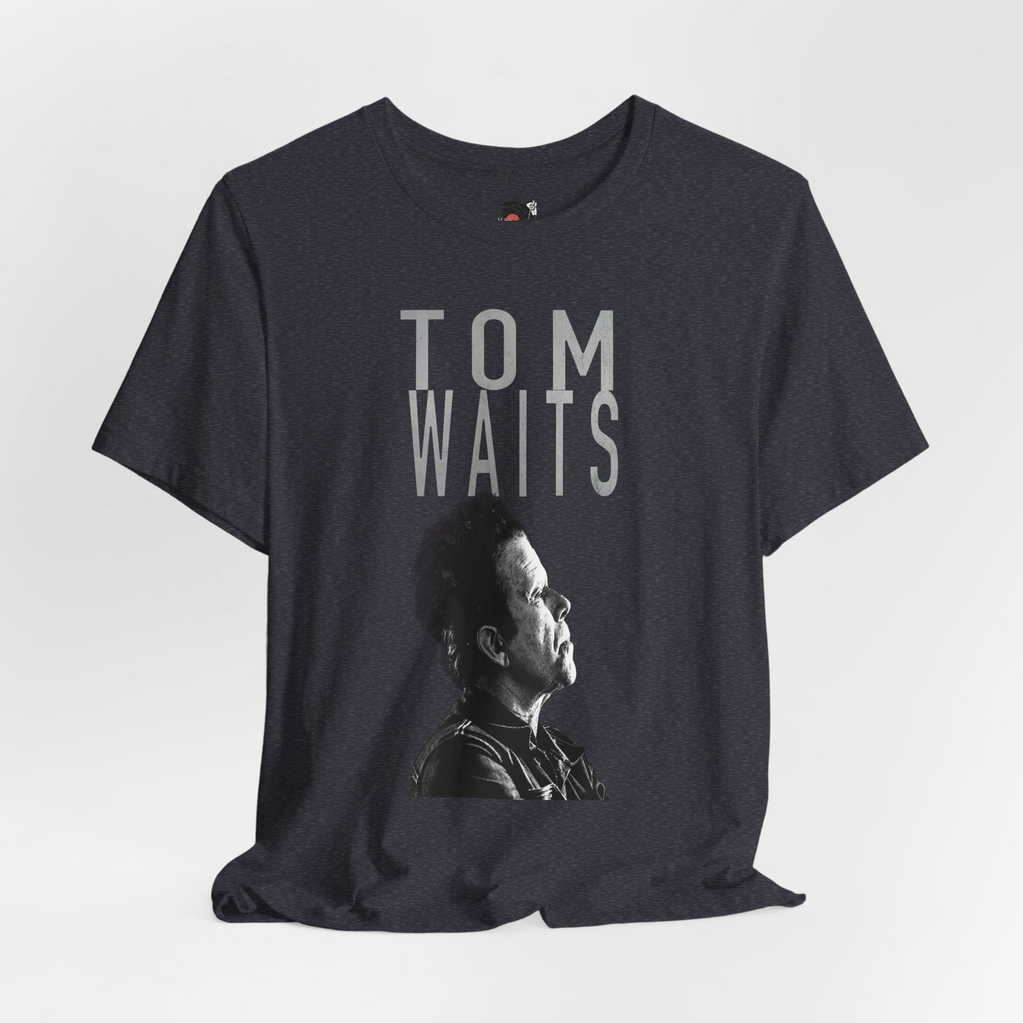 Tom Waits Portrait T-Shirt | Musician Band Tee, Vintage Monochrome