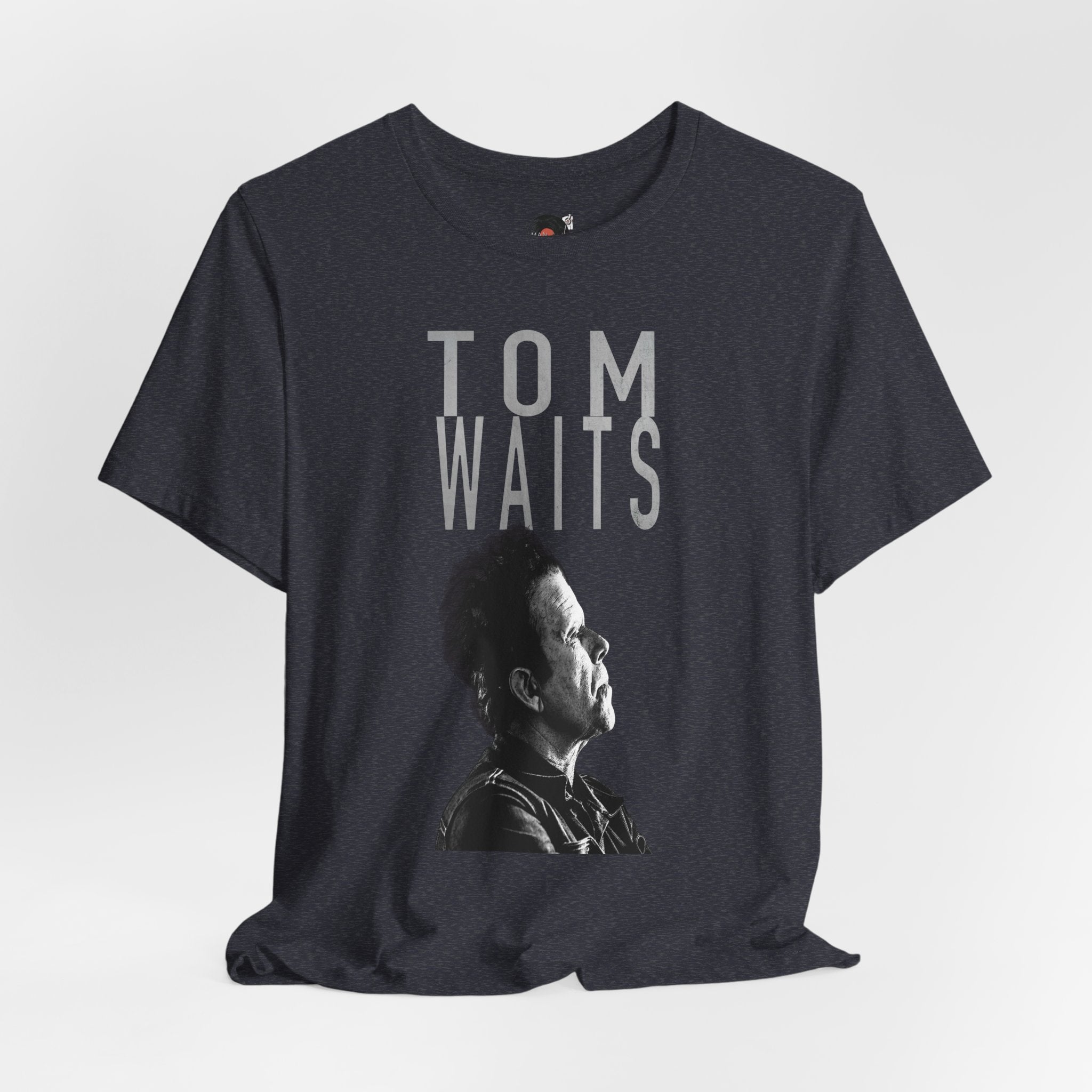 Tom Waits Portrait T-Shirt | Musician Band Tee, Vintage Monochrome