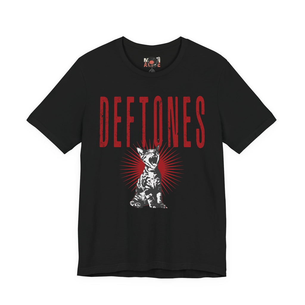 Deftones Band Logo Cat Tee | Rock Band T-Shirt