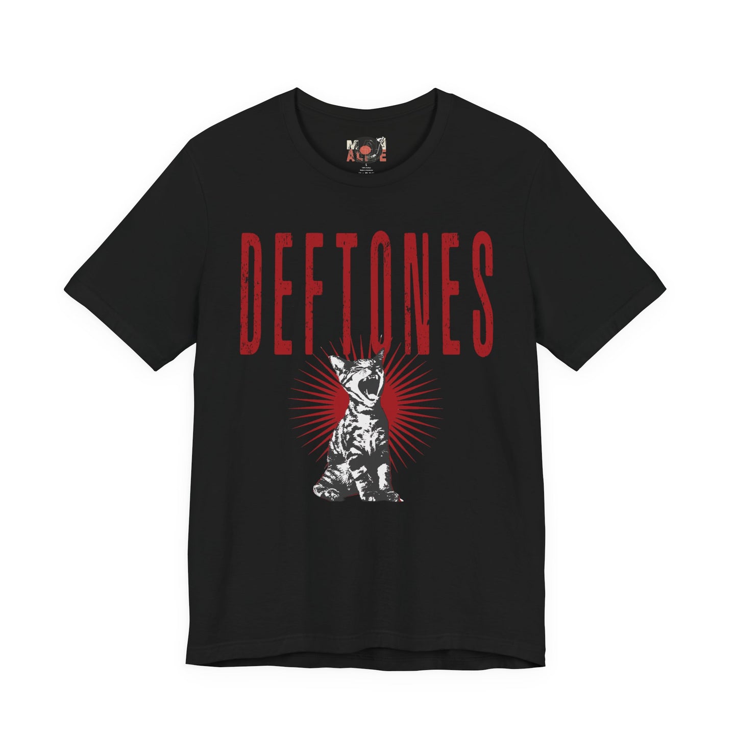 Deftones Band Logo Cat Tee | Rock Band T-Shirt