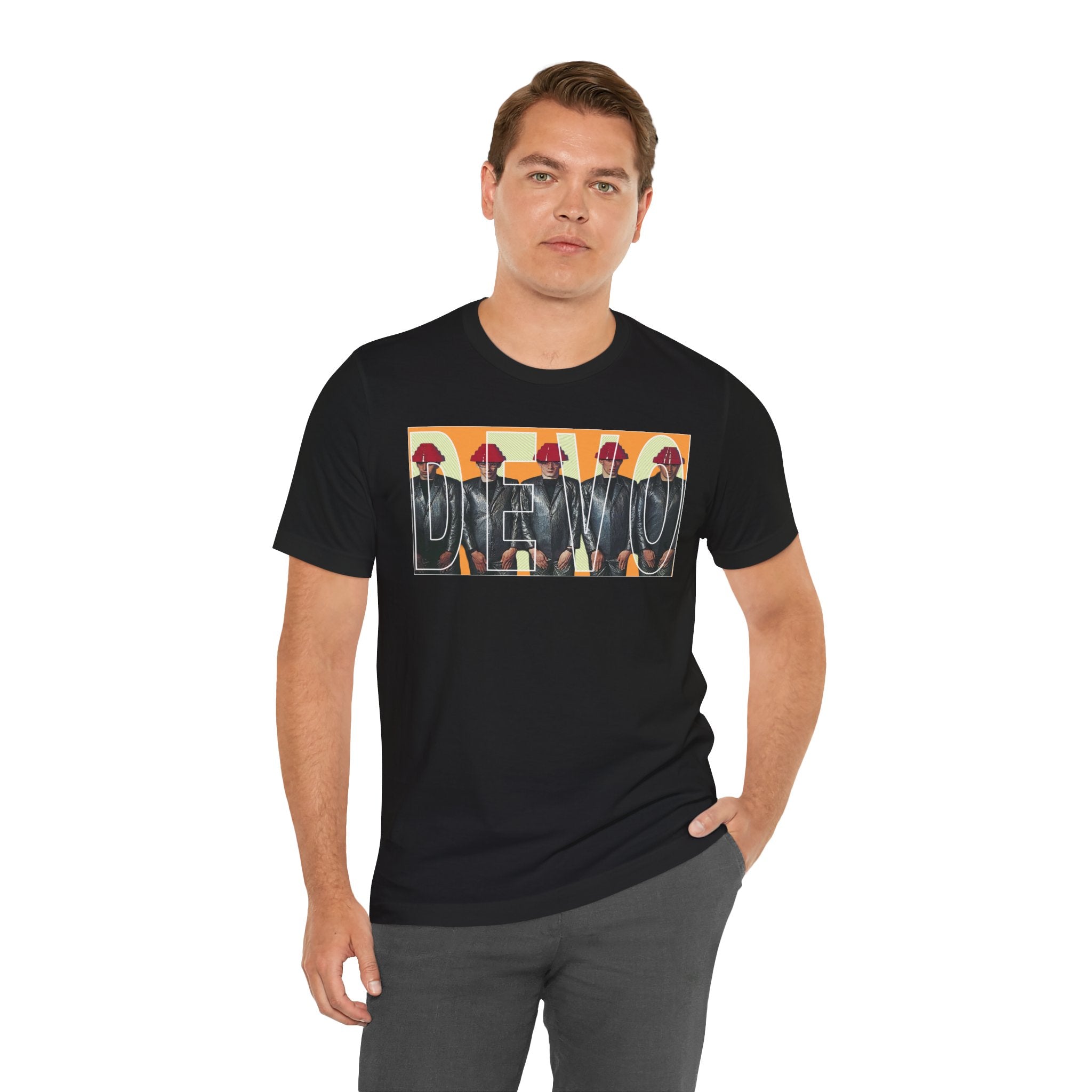 Devo Retro Pop Art Band Tee — Devo Graphic T-Shirt