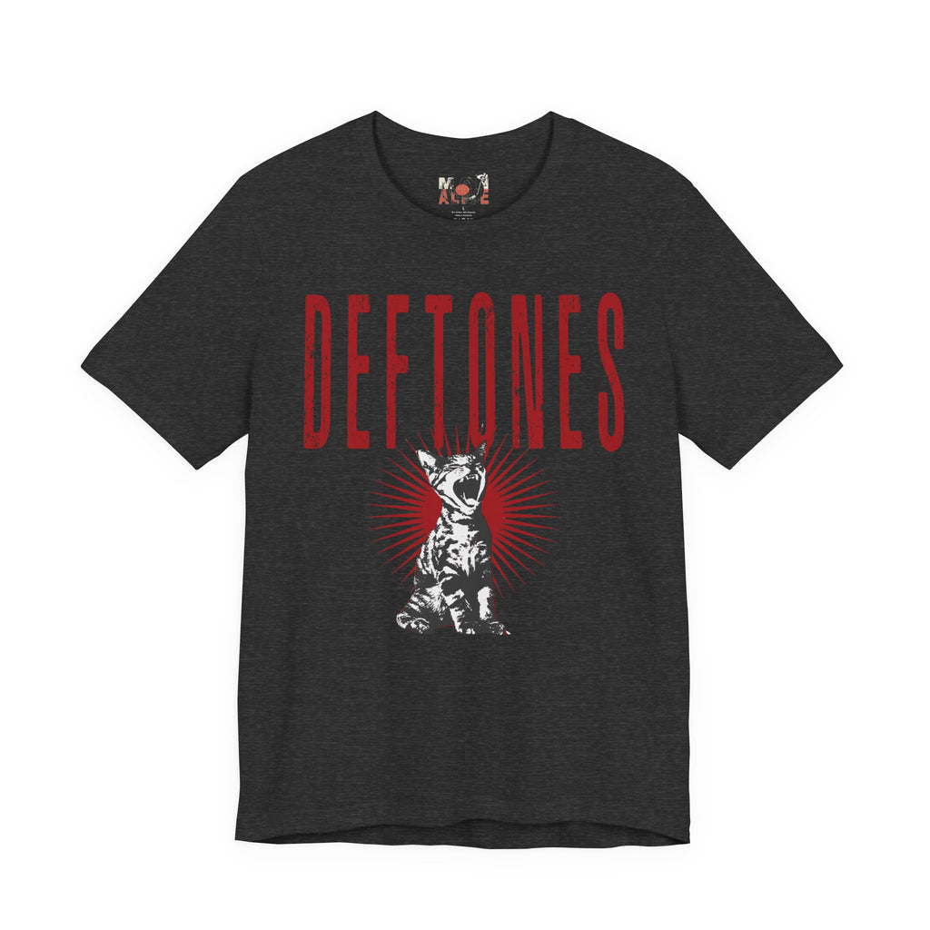 Deftones Band Logo Cat Tee | Rock Band T-Shirt