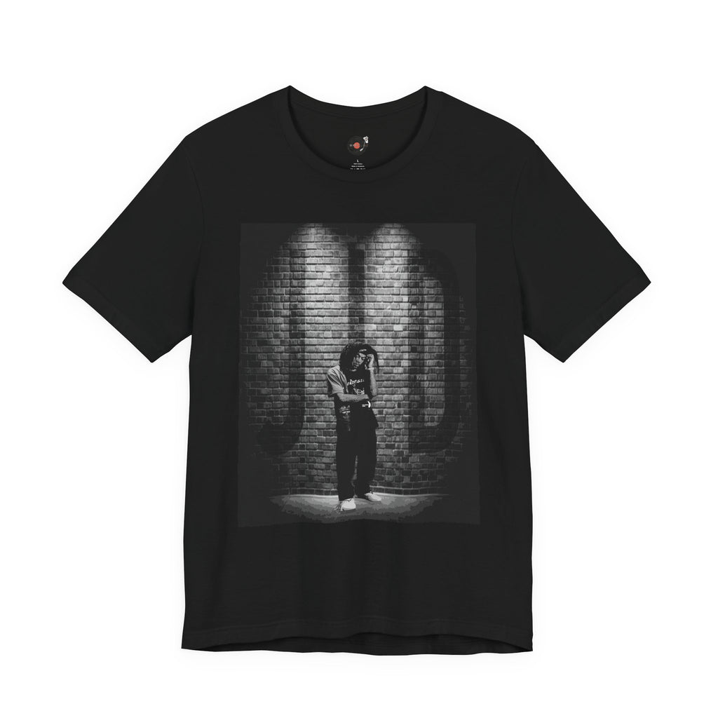 JID Under Spotlight Hip Hop Photo Tee | Noir Brick Wall