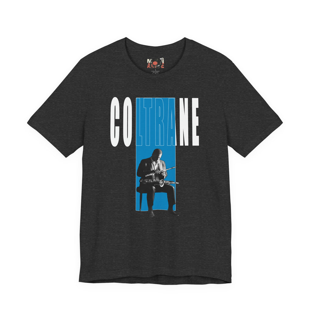 John Coltrane Jazz Music Graphic T-Shirt | Saxophone Portrait Tee