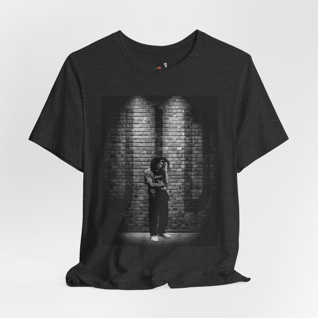 JID Under Spotlight Hip Hop Photo Tee | Noir Brick Wall