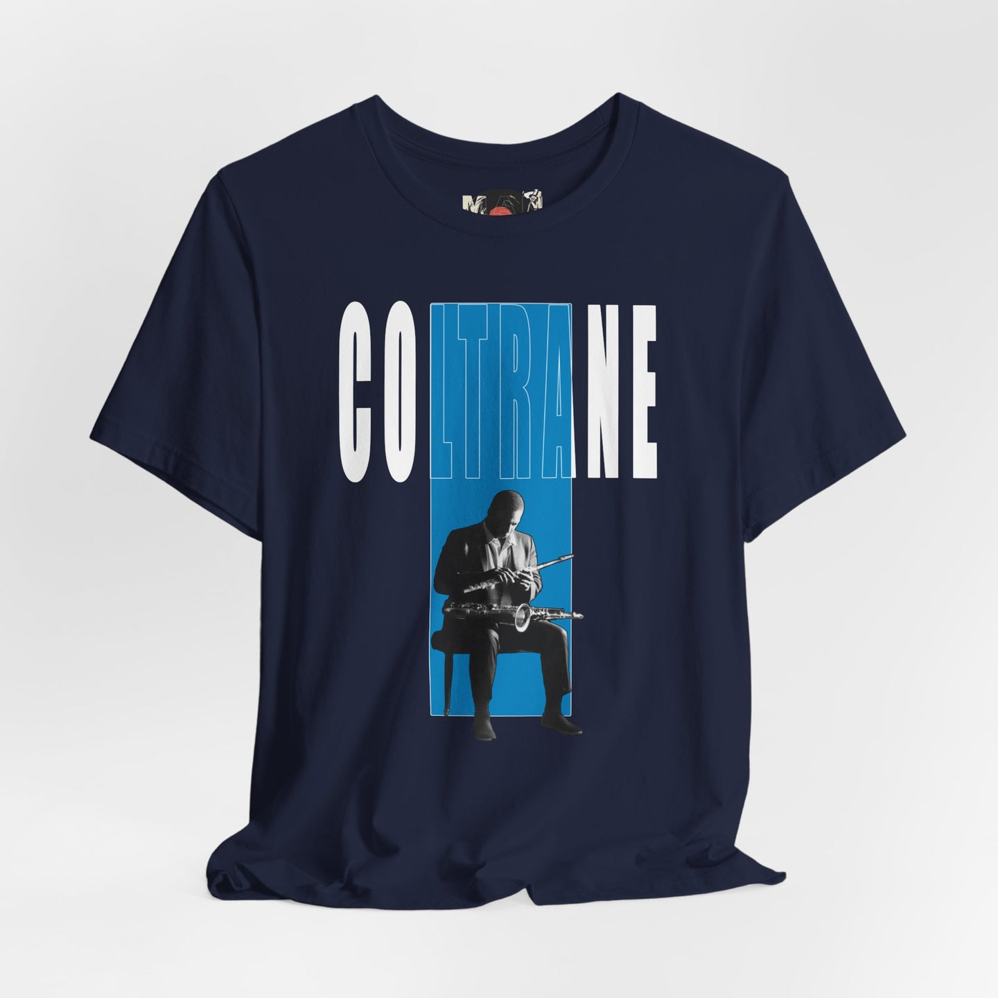 John Coltrane Jazz Music Graphic T-Shirt | Saxophone Portrait Tee