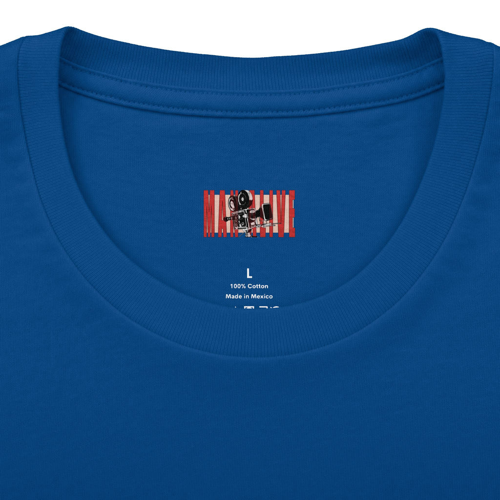 Le Samurai Vintage Movie Graphic Tee — Retro Blue Noir Crew