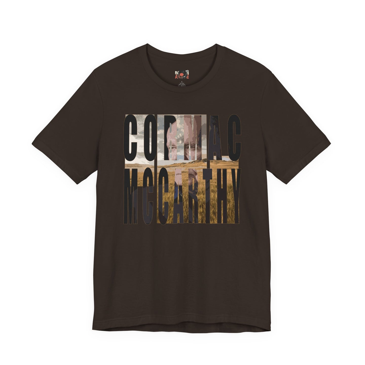 Cormac McCarthy Typography Tee | Western Landscape Text Art