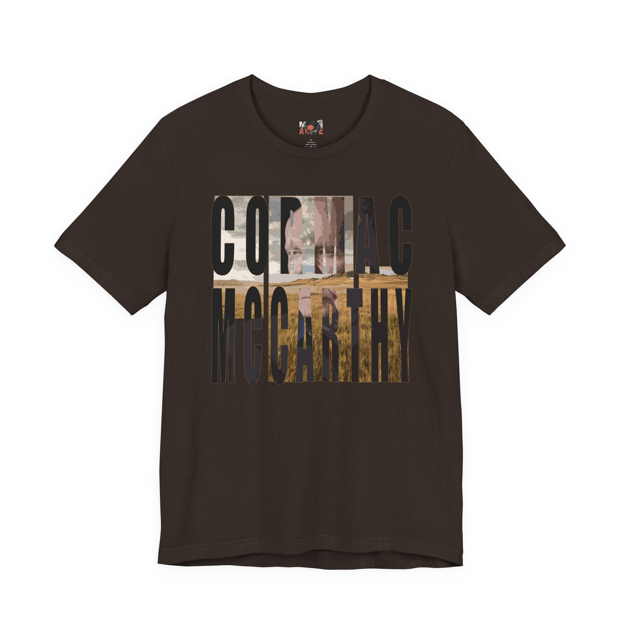 Cormac McCarthy Typography Tee | Western Landscape Text Art