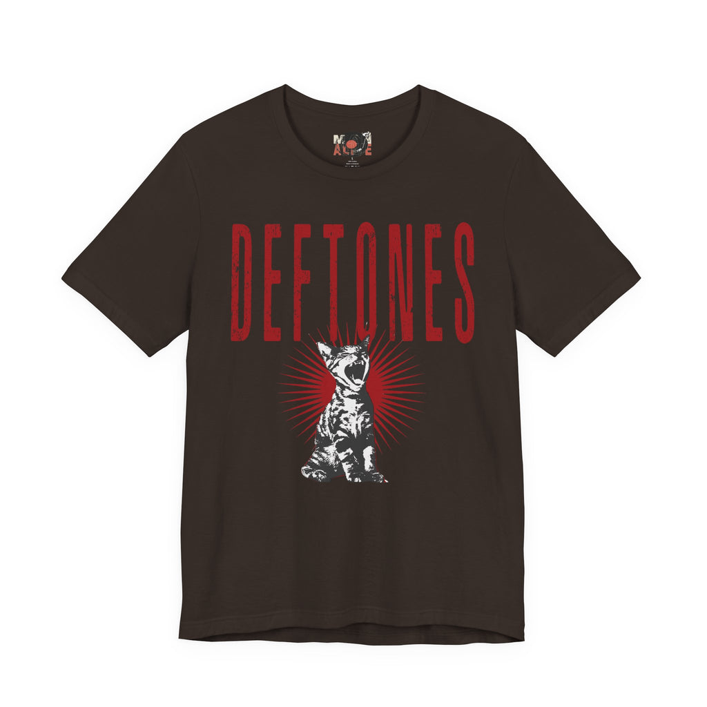 Deftones Band Logo Cat Tee | Rock Band T-Shirt