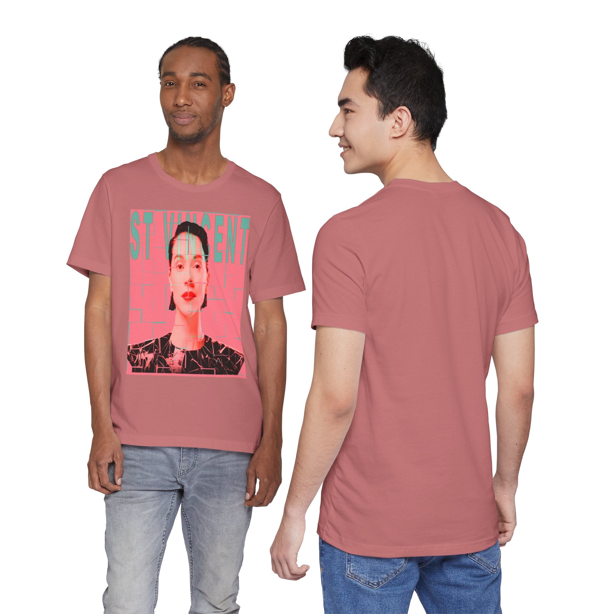 St. Vincent Portrait Tee — Retro Pop Art Musician T-Shirt