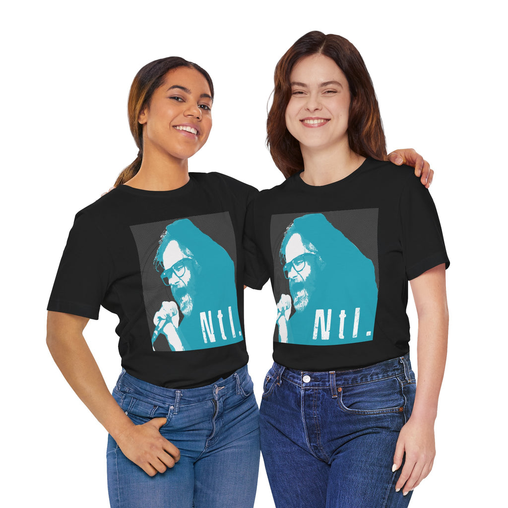 The National Band Matt Berninger Retro Indie Rock Graphic Tee | Blue Halftone