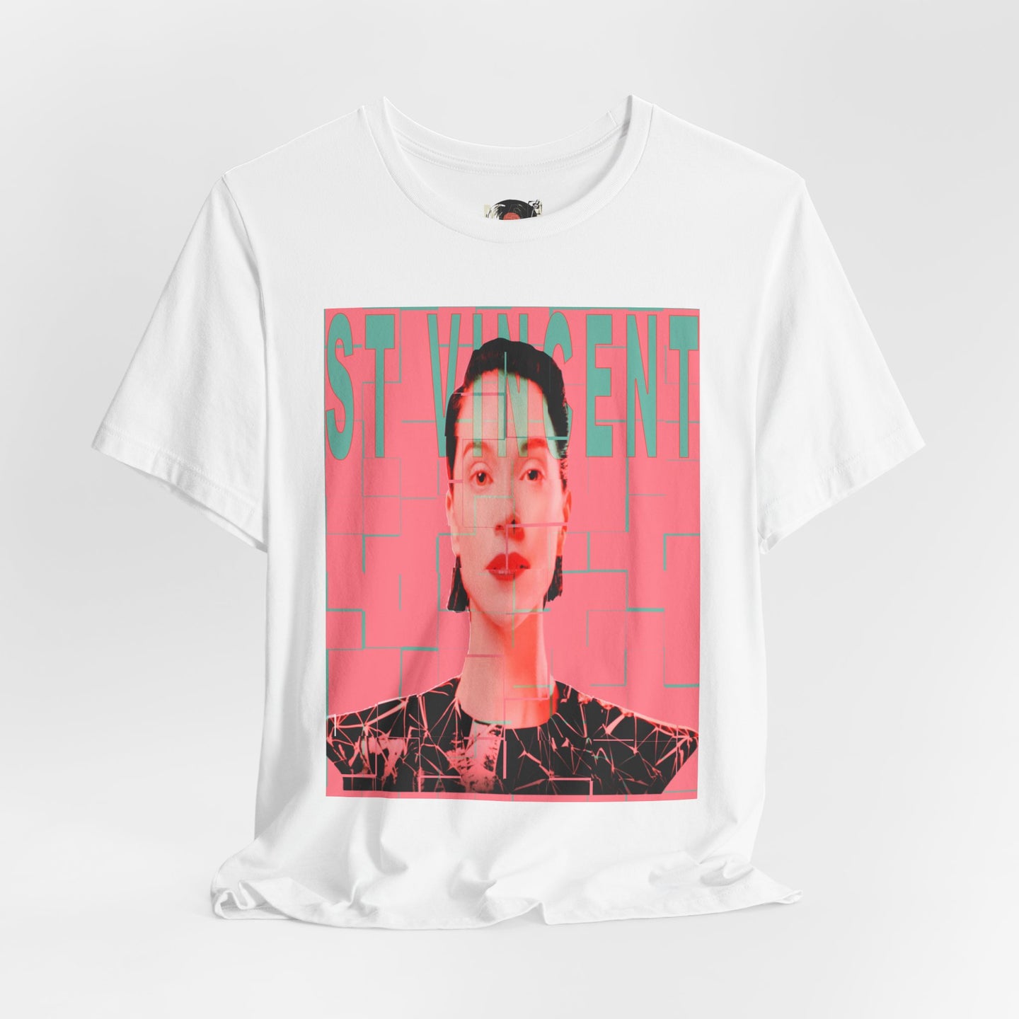 St. Vincent Portrait Tee — Retro Pop Art Musician T-Shirt