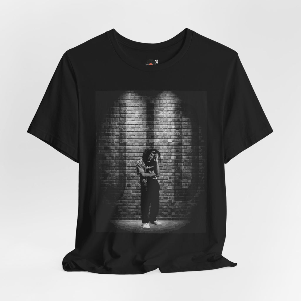JID Under Spotlight Hip Hop Photo Tee | Noir Brick Wall