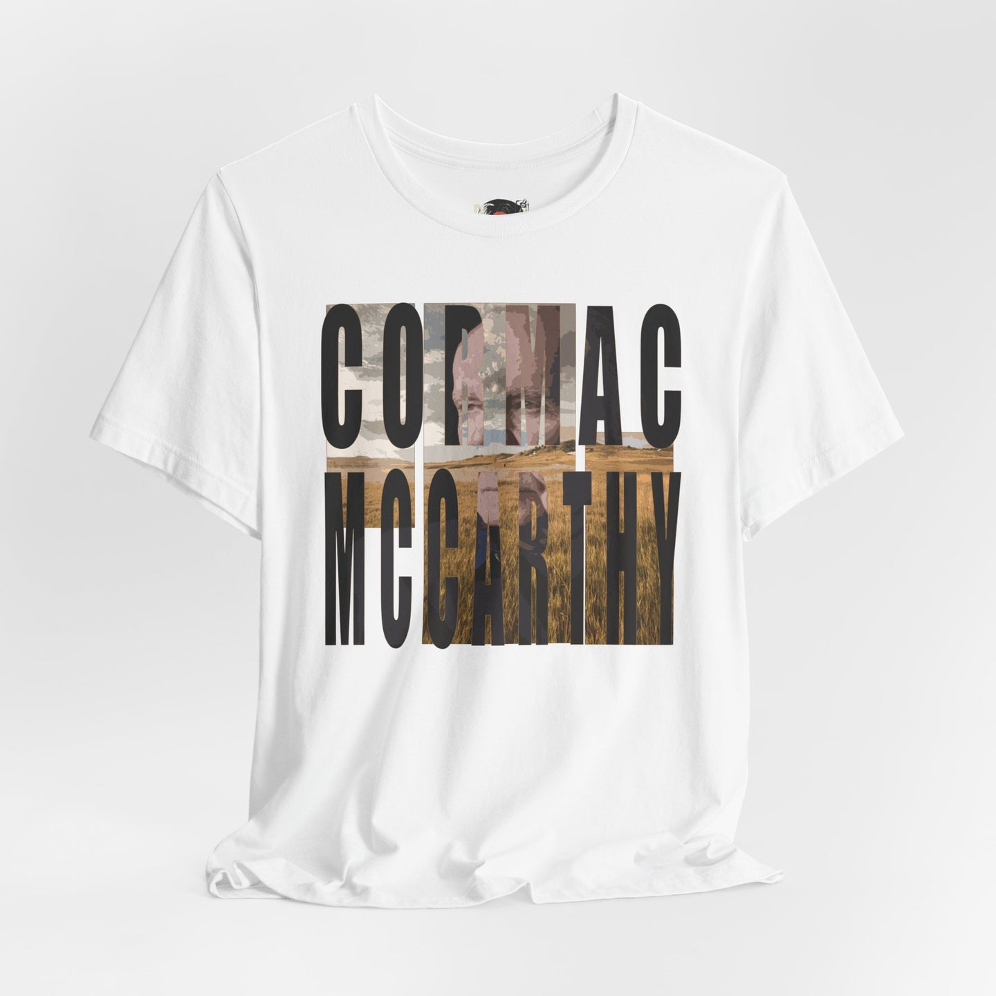 Cormac McCarthy Typography Tee | Western Landscape Text Art