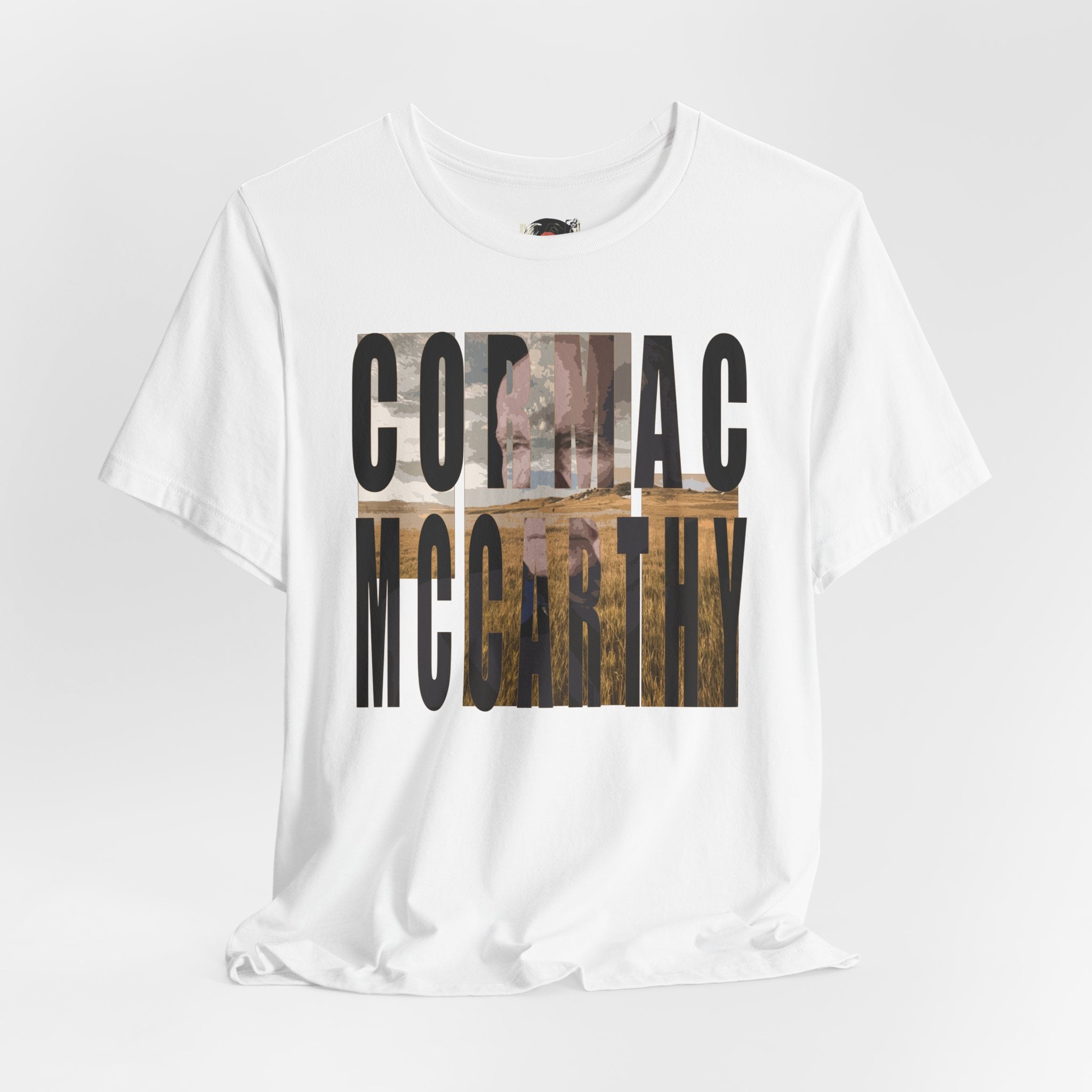 Cormac McCarthy Typography Tee | Western Landscape Text Art