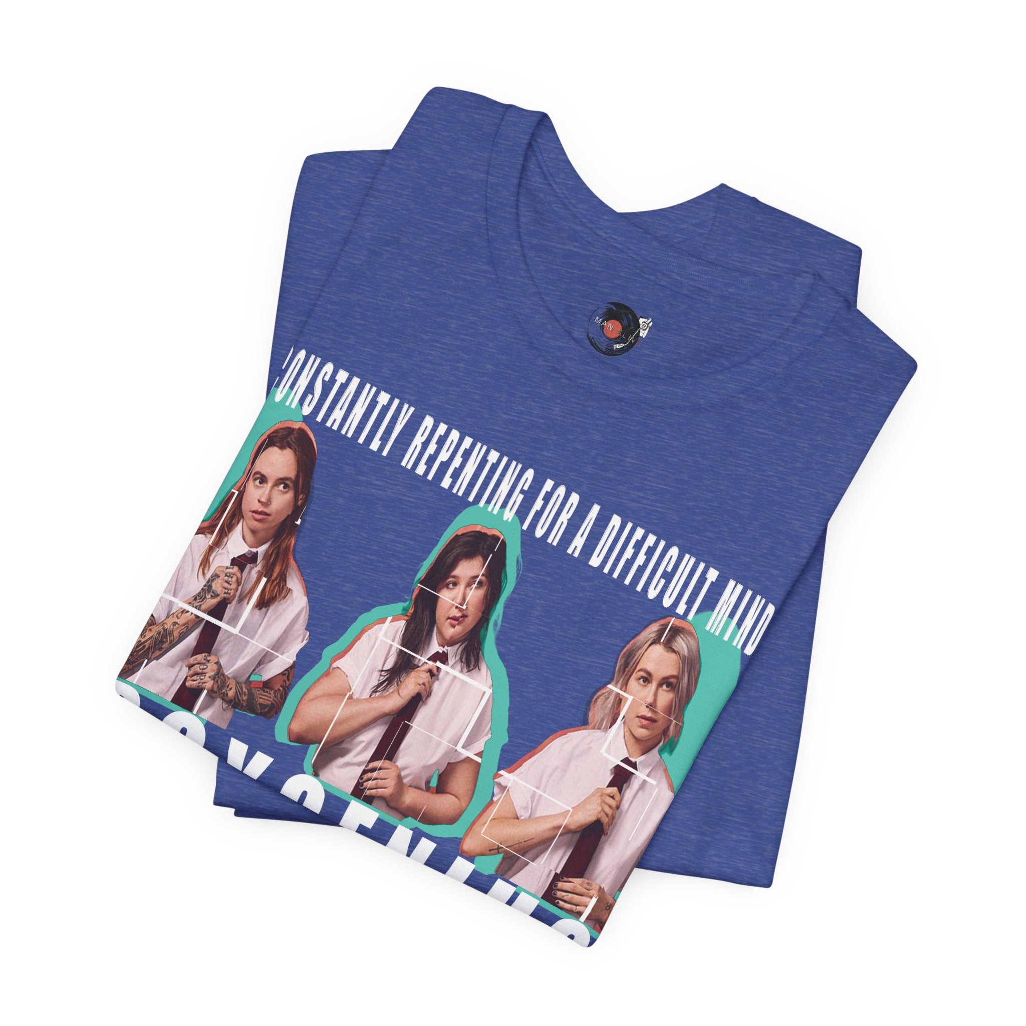 Boygenius band photo Shirt | 'Constantly Repeating' lyric tee