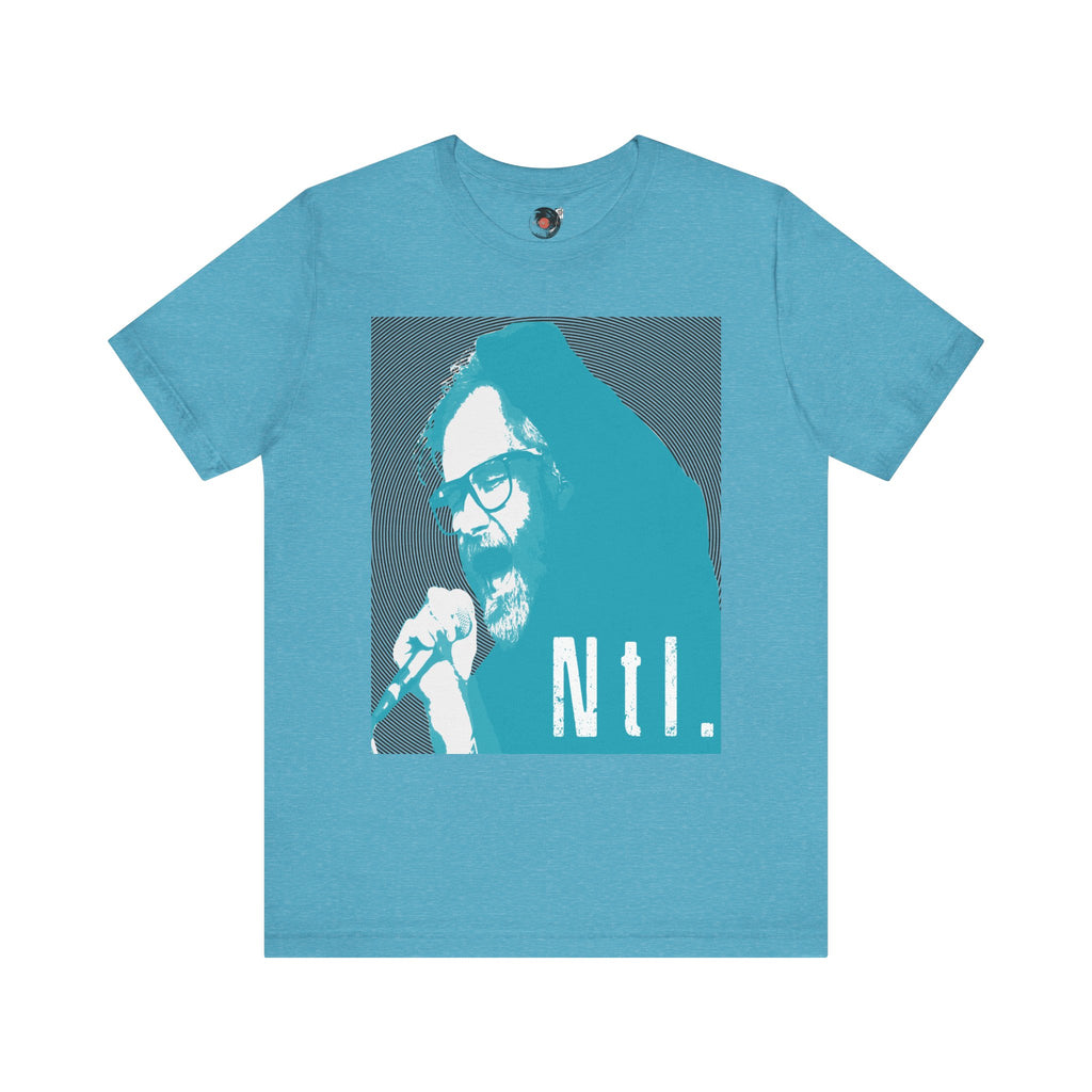 The National Band Matt Berninger Retro Indie Rock Graphic Tee | Blue Halftone