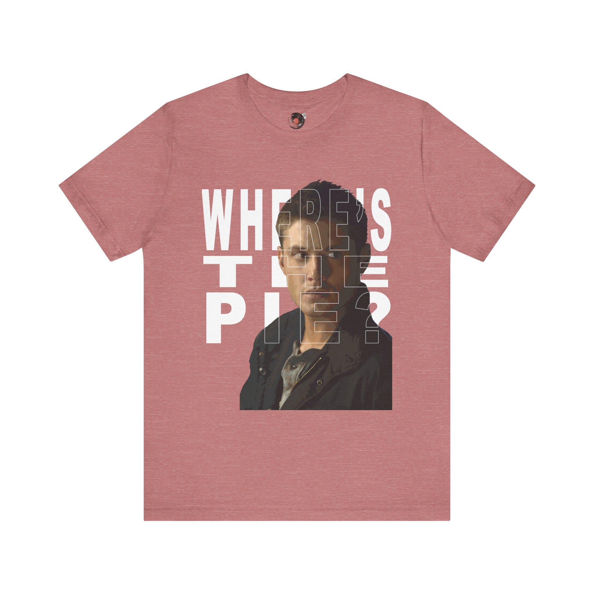 Dean Winchester "Where's the Pie?" Portrait T-Shirt | Supernatural TV Tee
