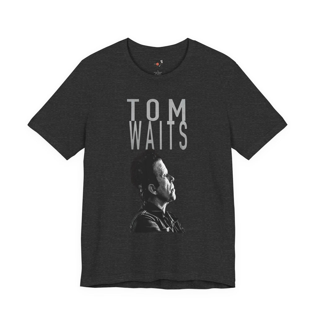 Tom Waits Portrait T-Shirt | Musician Band Tee, Vintage Monochrome