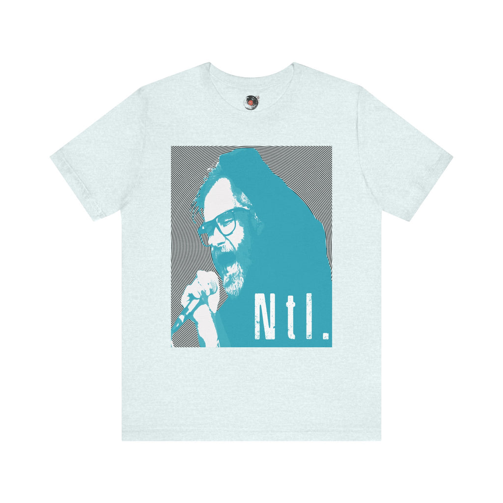 The National Band Matt Berninger Retro Indie Rock Graphic Tee | Blue Halftone