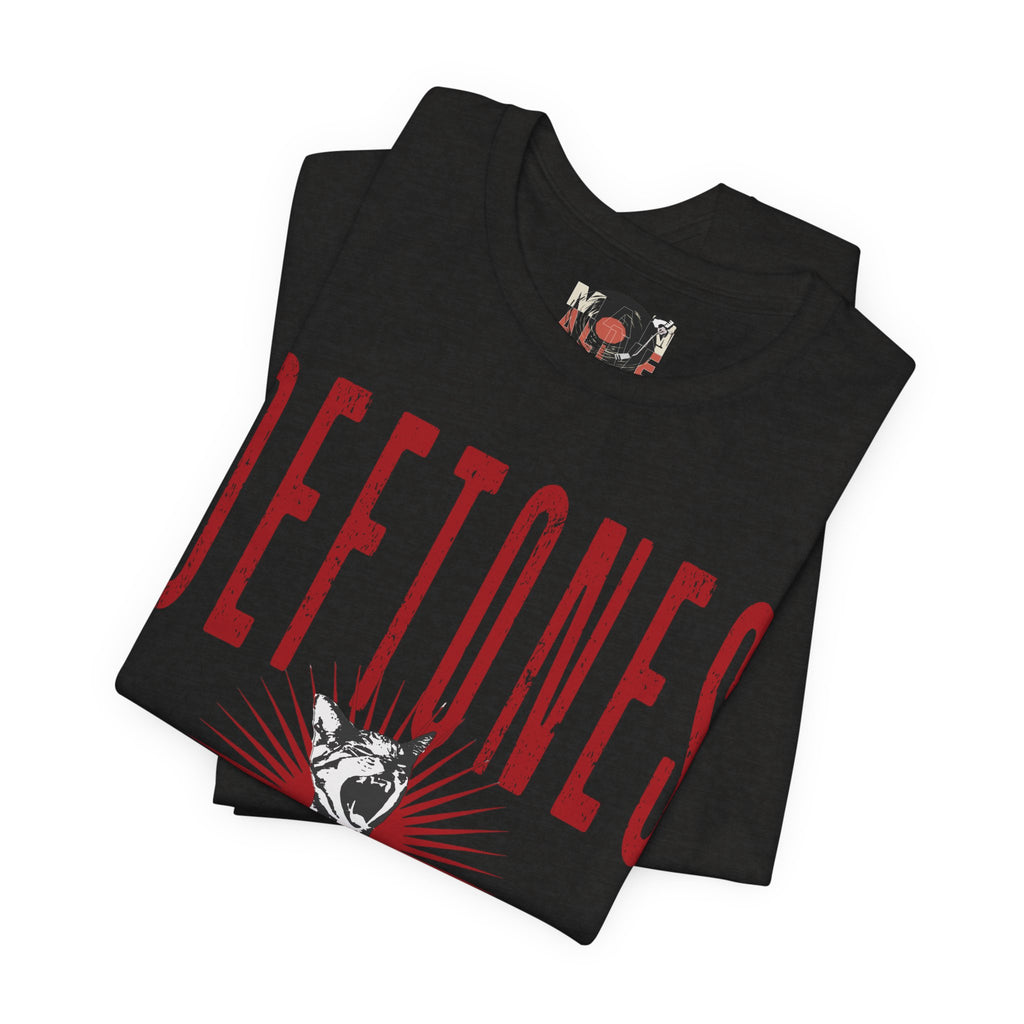 Deftones Band Logo Cat Tee | Rock Band T-Shirt