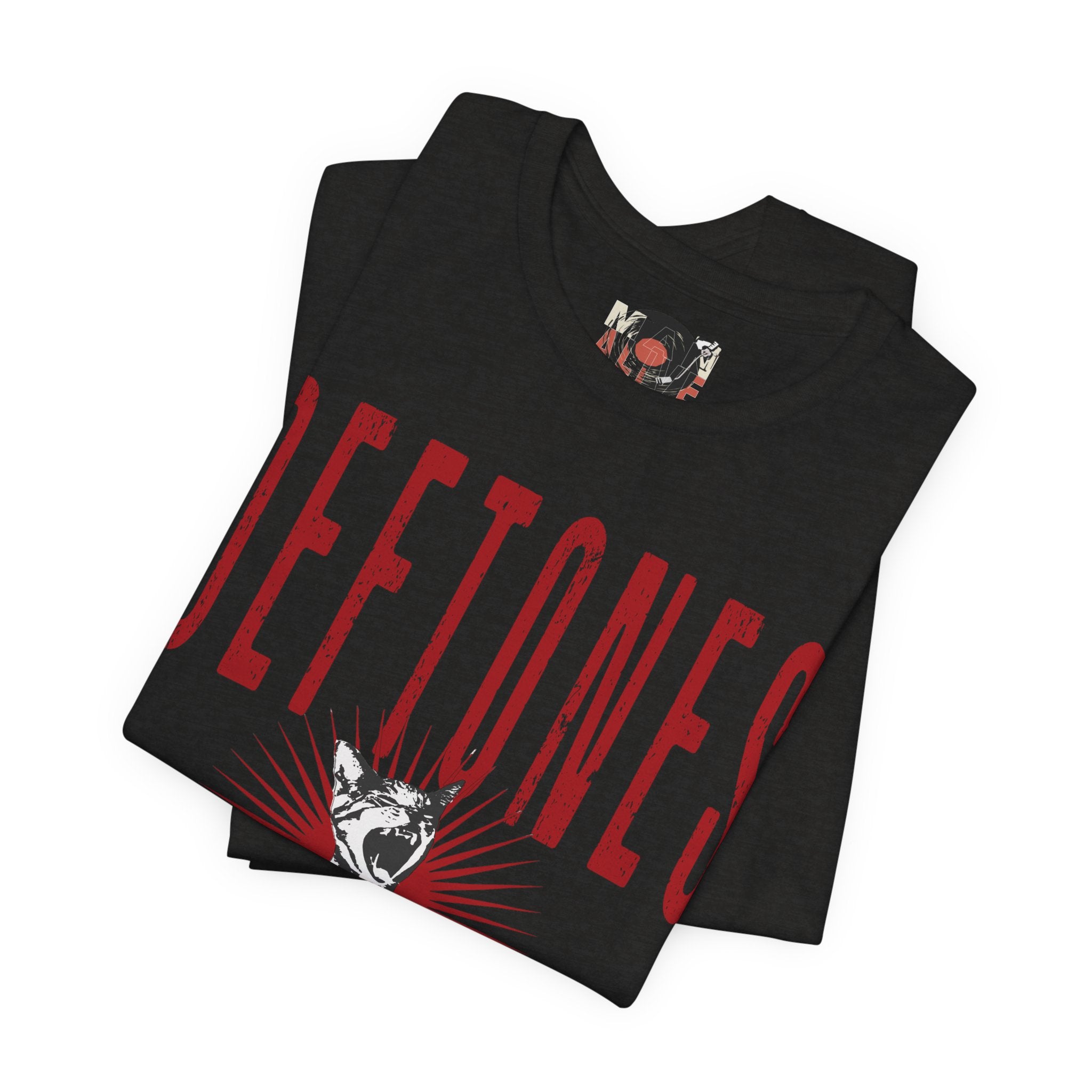 Deftones Band Logo Cat Tee | Rock Band T-Shirt
