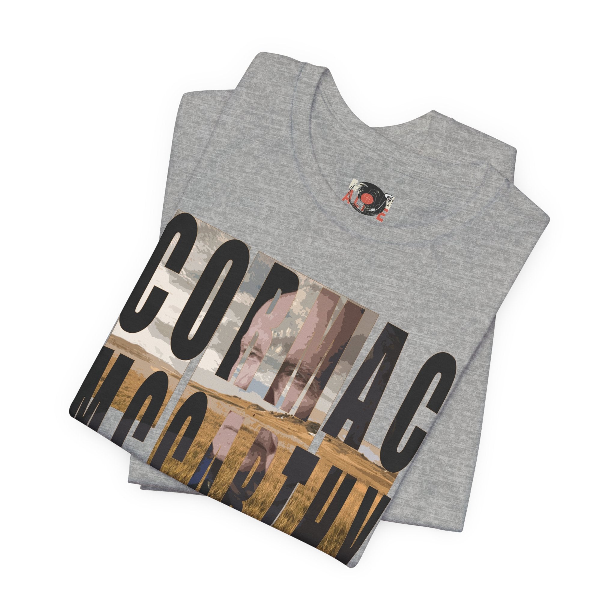 Cormac McCarthy Typography Tee | Western Landscape Text Art