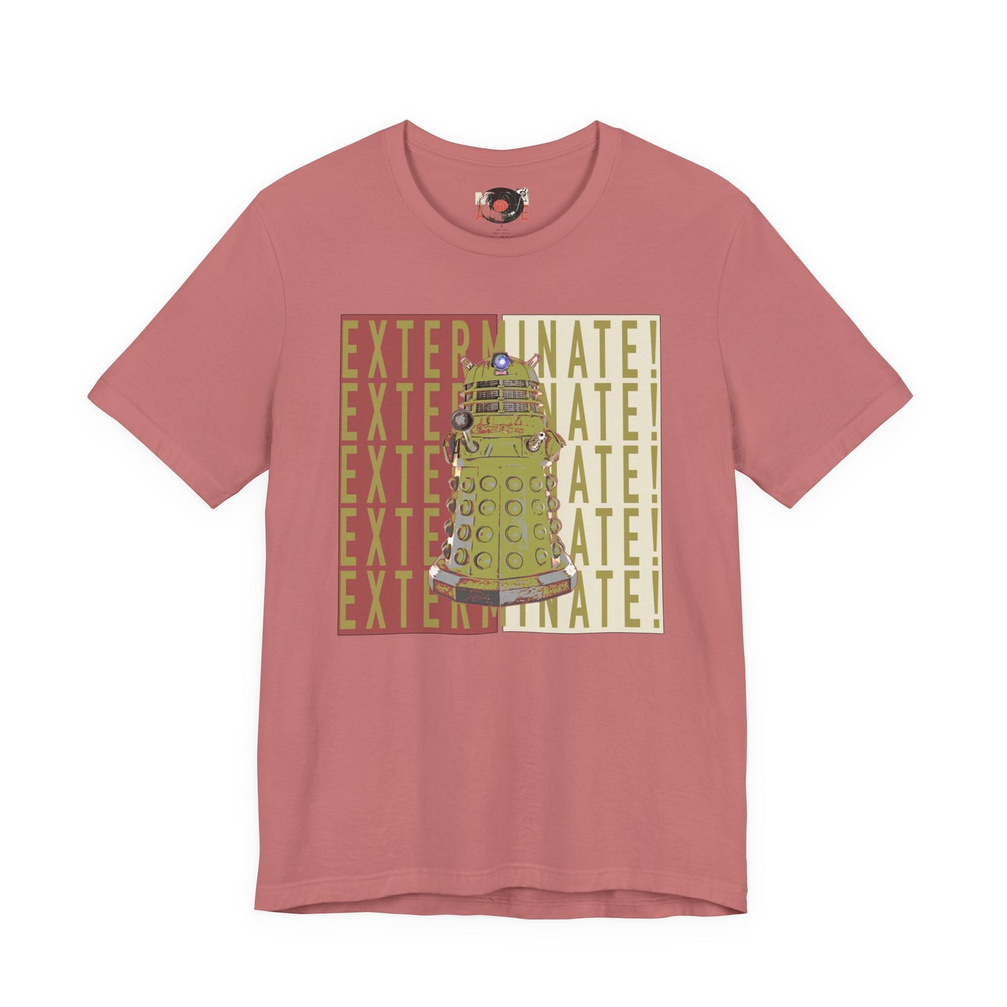 Dalek Exterminate Graphic Tee | Doctor Who Sci-Fi Robot Illustration
