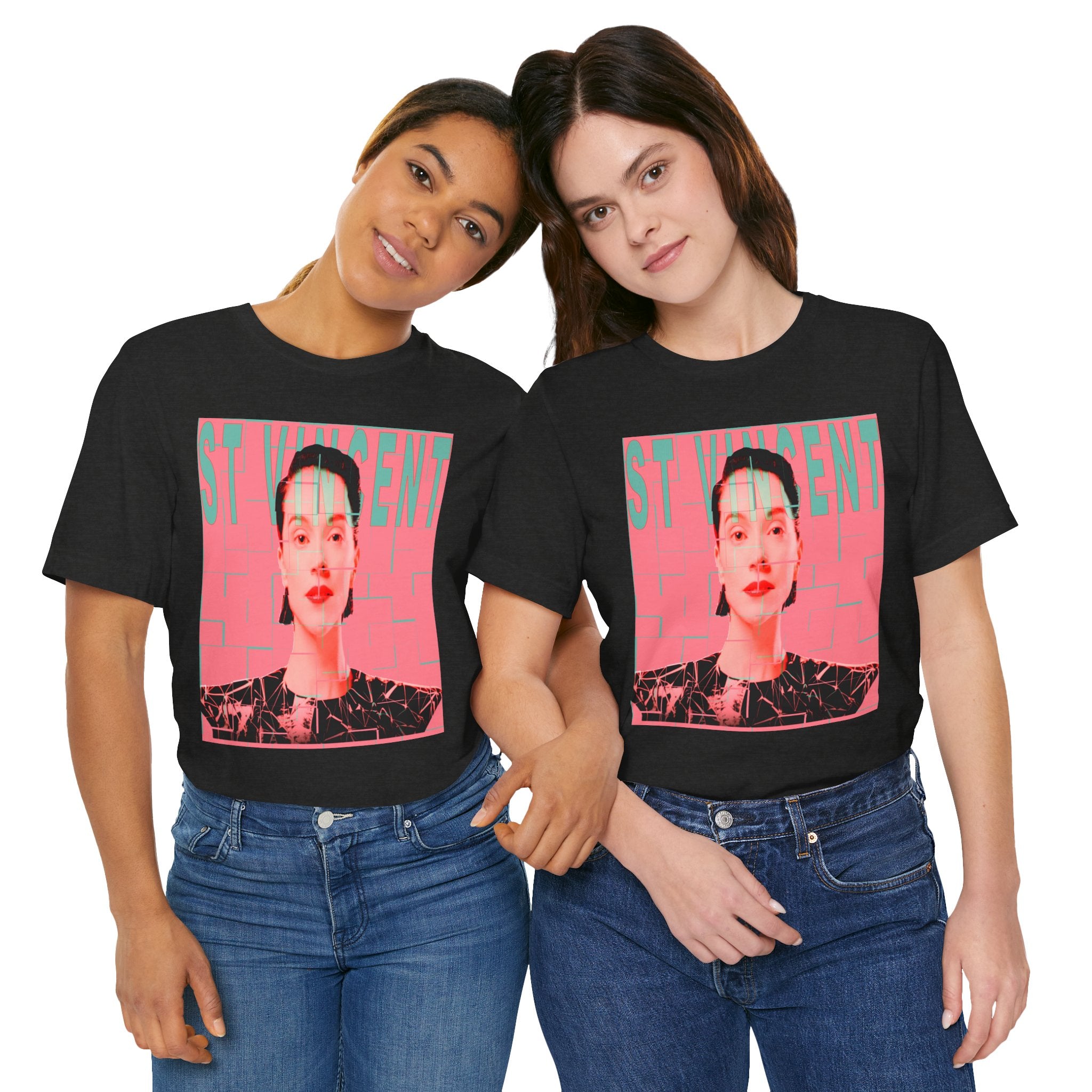 St. Vincent Portrait Tee — Retro Pop Art Musician T-Shirt